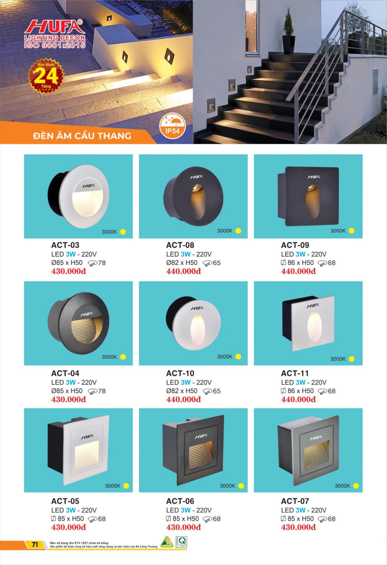 Bảng giá đèn LED HUFA 2026